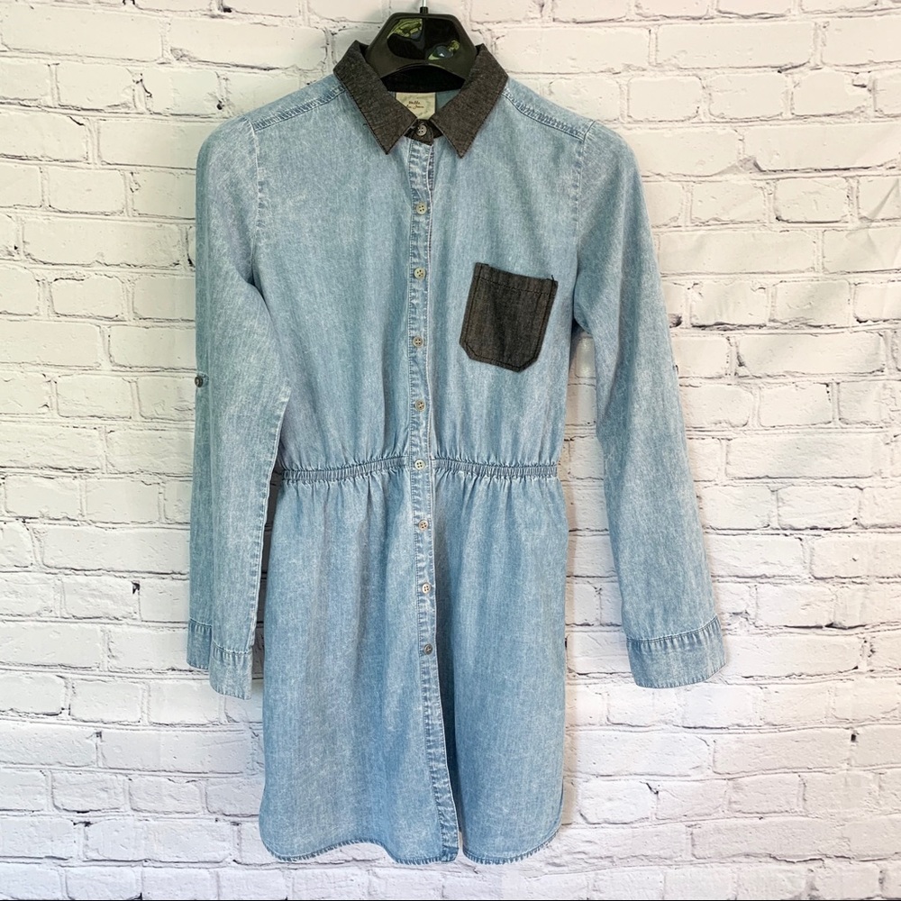 Belle Du Jour denim look dress